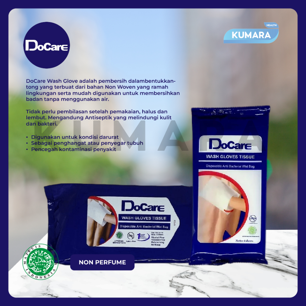 DoCare - Wash Gloves Tissue 4 Sheet Parfume 3 DoCare - Wash Gloves Tissue 4 Sheet Parfume - Image 3