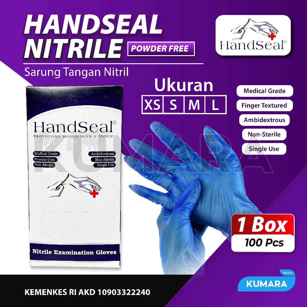 HANDSEAL - Sarung Tangan Nitrile Powder Free 1 HANDSEAL - Sarung Tangan Nitrile Powder Free