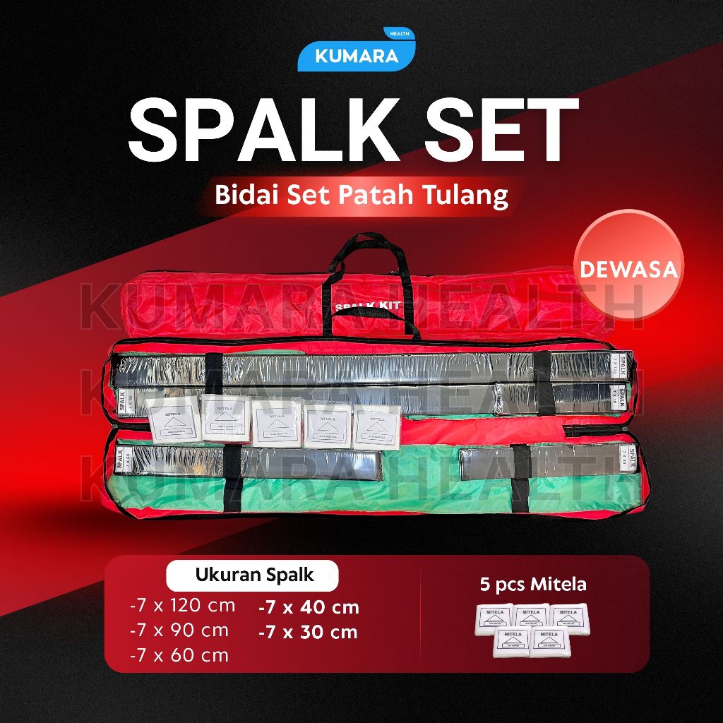 KUMARA - Spalk Set Dewasa / Bidai Set Patah Tulang 1 KUMARA - Spalk Set Dewasa / Bidai Set Patah Tulang