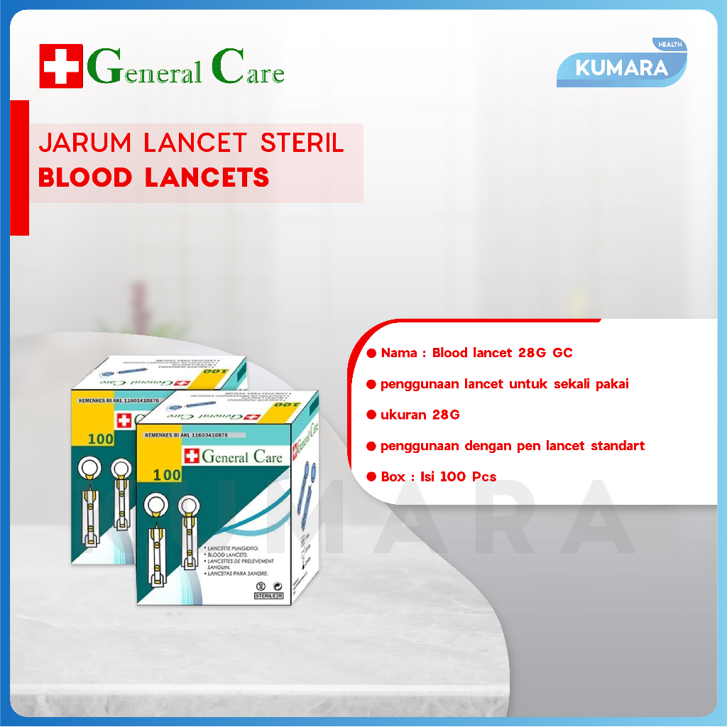 GENERAL CARE - Blood Lancet 28G isi 100's 2 GENERAL CARE - Blood Lancet 28G isi 100's - Image 2