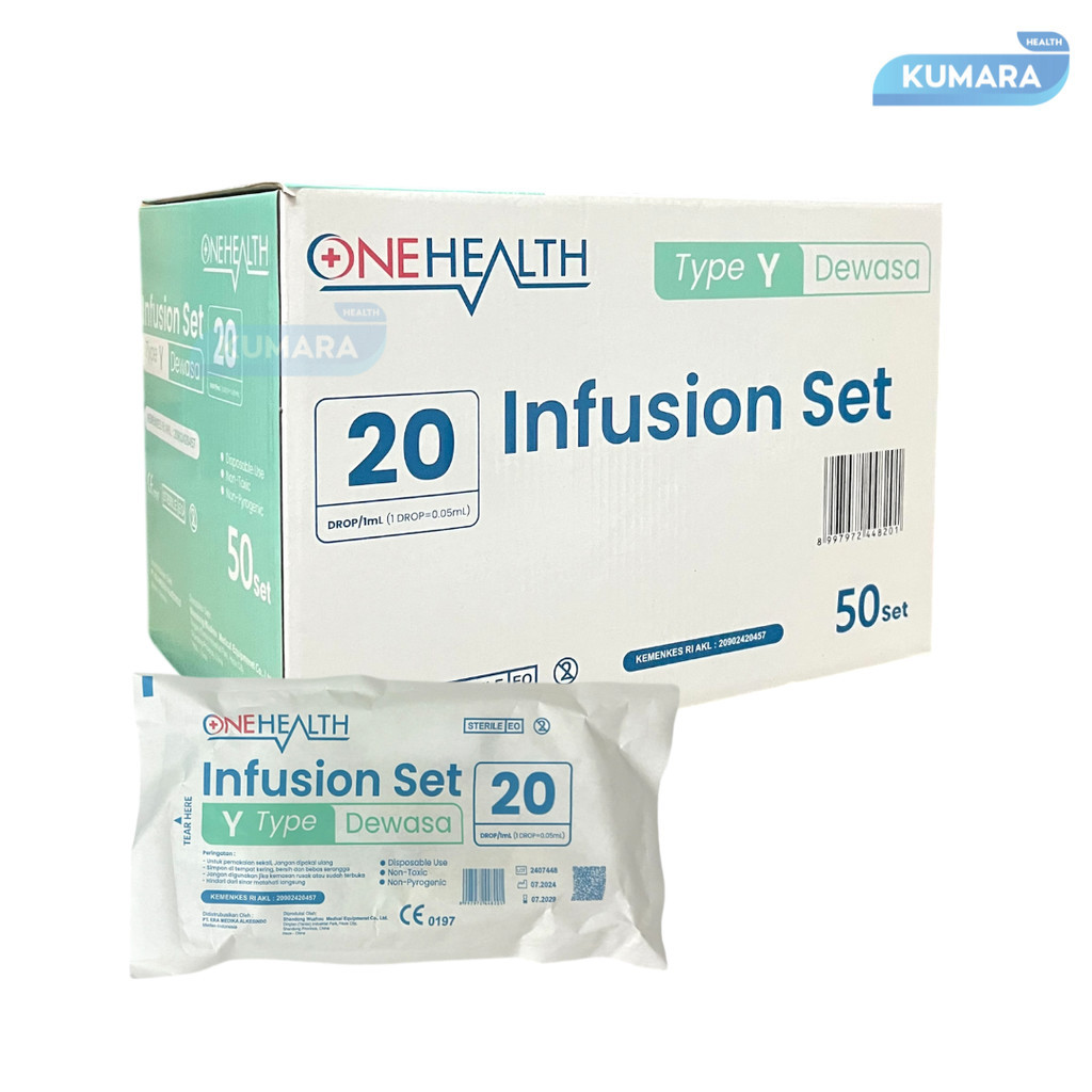 ONEHEALTH - Infusion Set Type Y Dewasa dan Anak | Infuset Selang Infus Box Isi 50's | KUMARA 3 ONEHEALTH - Infusion Set Type Y Dewasa dan Anak | Infuset Selang Infus Box Isi 50's | KUMARA - Image 3