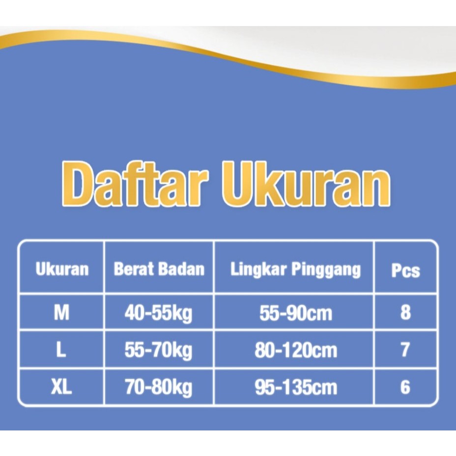 MAKUKU - Parenty Adult Pants Soft M8 L7 XL6 / Popok Celana Dewasa 2 MAKUKU - Parenty Adult Pants Soft M8 L7 XL6 / Popok Celana Dewasa - Image 2