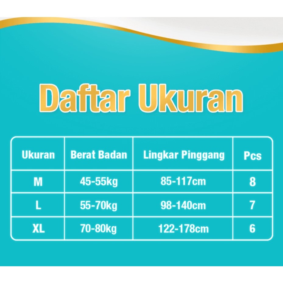 MAKUKU - Parenty Adult Perekat Diapers M8 L7 XL6 / Popok Dewasa Perekat 2 MAKUKU - Parenty Adult Perekat Diapers M8 L7 XL6 / Popok Dewasa Perekat - Image 2