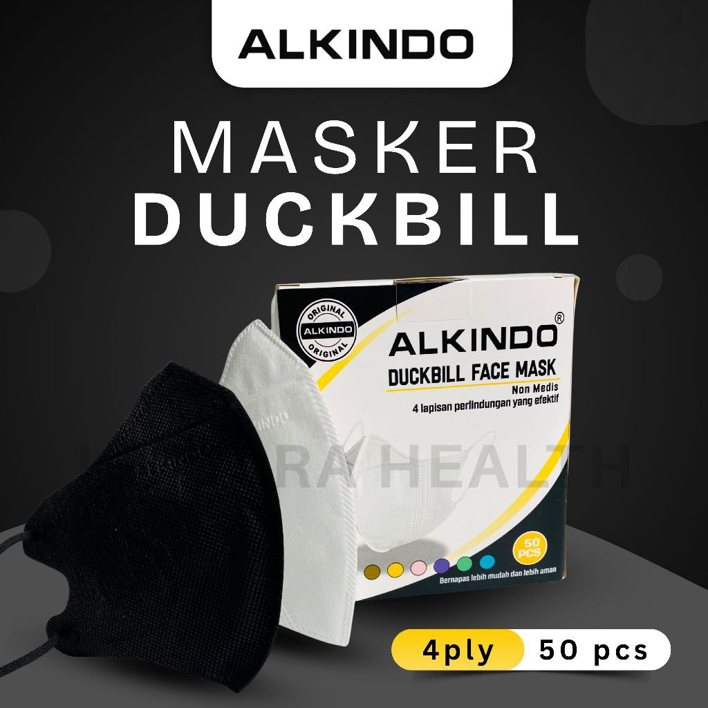 ALKINDO - Masker Duckbill Dewasa / Masker Duckbill Medis Pack perbox isi 50 1 ALKINDO - Masker Duckbill Dewasa / Masker Duckbill Medis Pack perbox isi 50