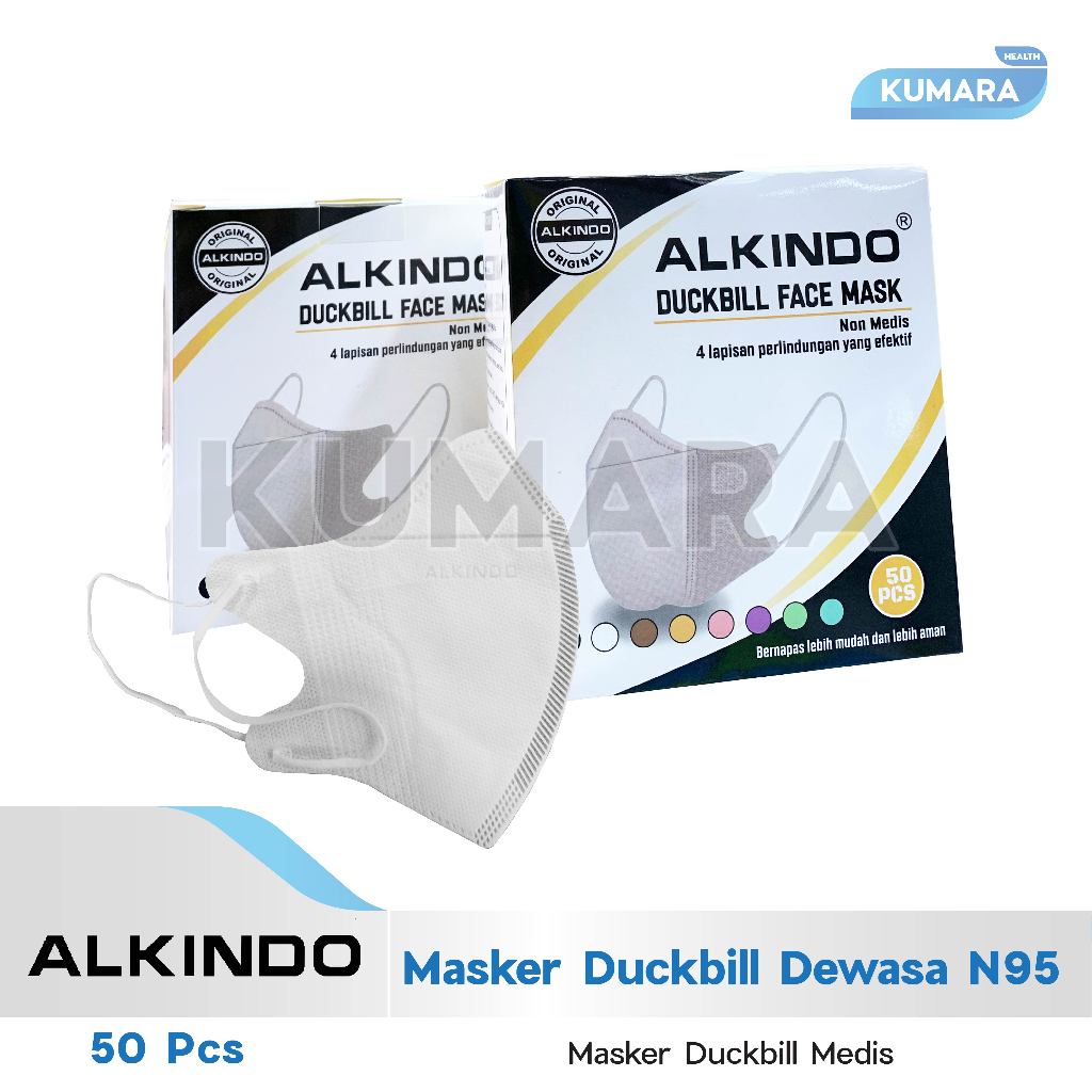 ALKINDO - Masker Duckbill Dewasa / Masker Duckbill Medis Pack perbox isi 50 2 ALKINDO - Masker Duckbill Dewasa / Masker Duckbill Medis Pack perbox isi 50 - Image 2