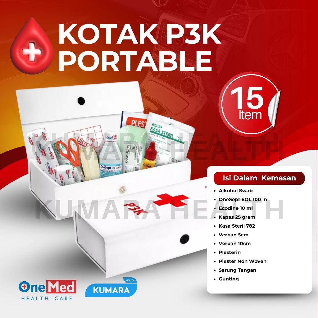 ONEMED - Kotak P3K + Isi Set 1 ONEMED - Kotak P3K + Isi Set
