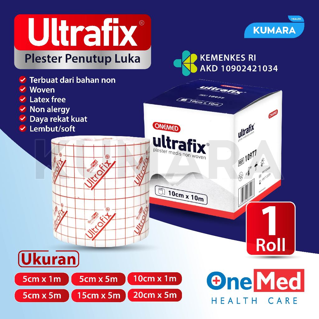ONEMED - Plester Penutup Luka Ultrafix / Plester Non Woven 1 ONEMED - Plester Penutup Luka Ultrafix / Plester Non Woven