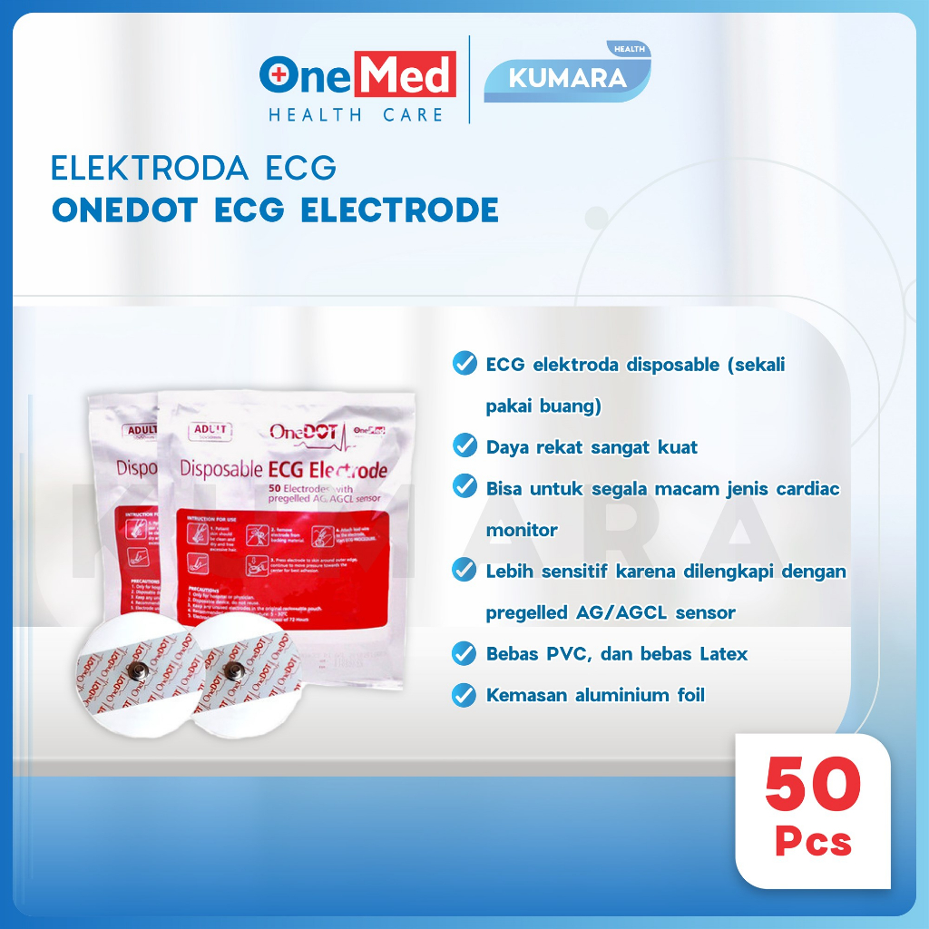 ONEMED - Onedot ECG Disposable Electrode / Elektroda ECG Pack 2 ONEMED - Onedot ECG Disposable Electrode / Elektroda ECG Pack - Image 2