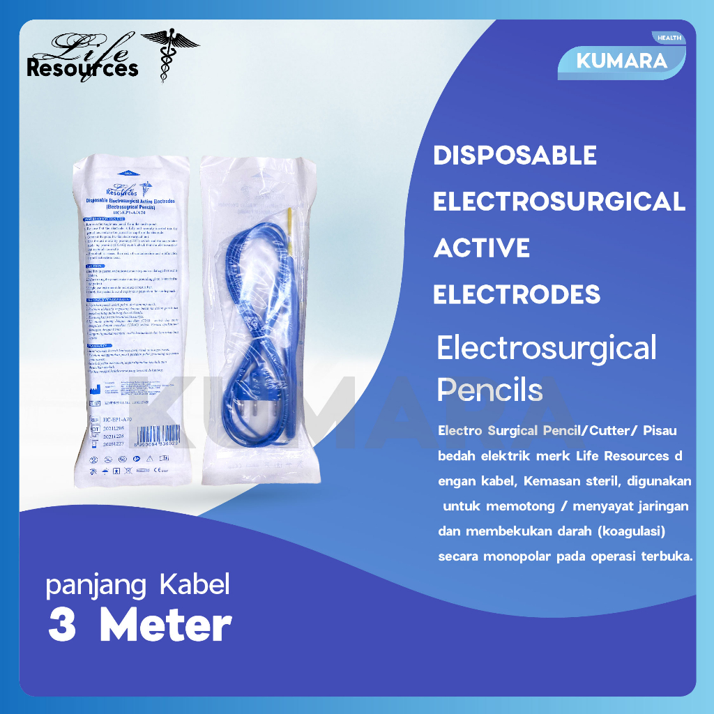 LIFE RESOURCES - Pencil Cauter Electrosurgical / ESU Electrosurgical Pencil 2 LIFE RESOURCES - Pencil Cauter Electrosurgical / ESU Electrosurgical Pencil - Image 2