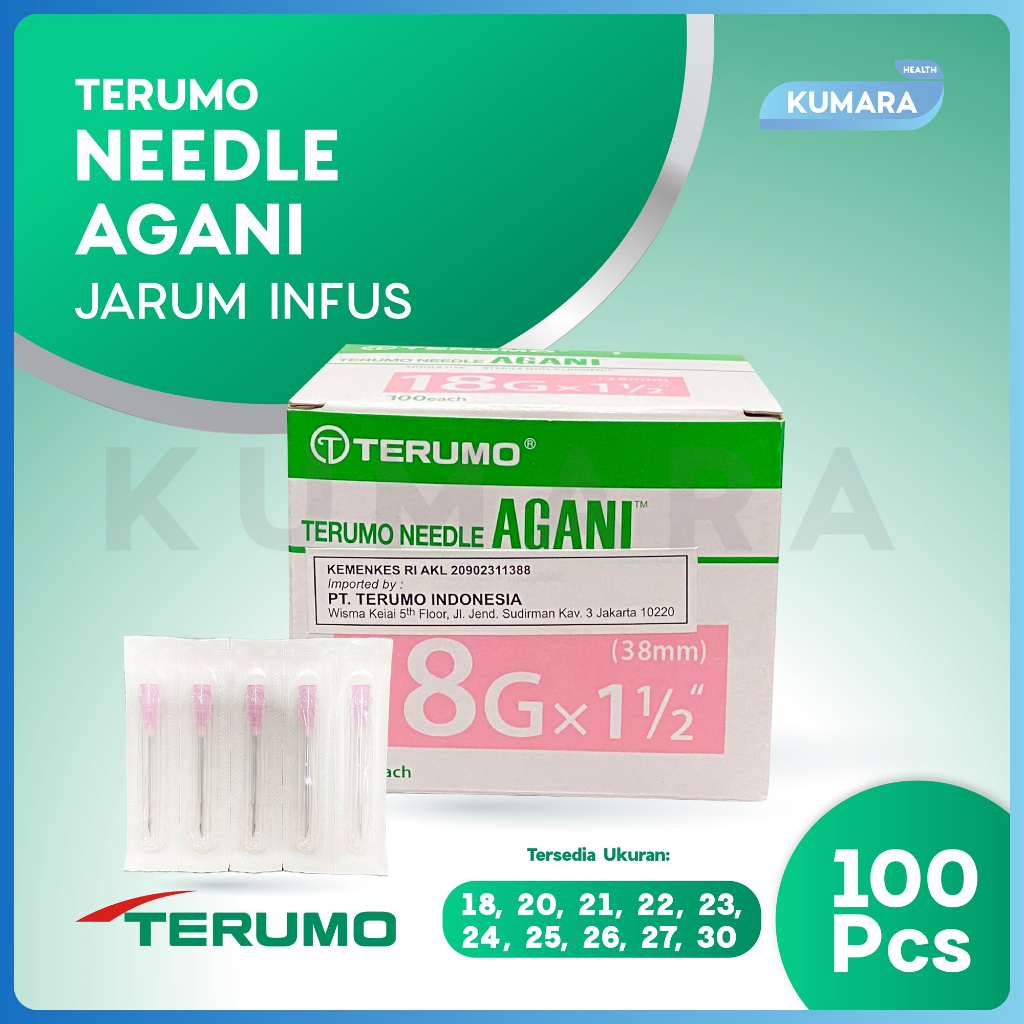 TERUMO - Needle Agani / Jarum Suntik Sekali Pakai BOX 1 TERUMO - Needle Agani / Jarum Suntik Sekali Pakai BOX