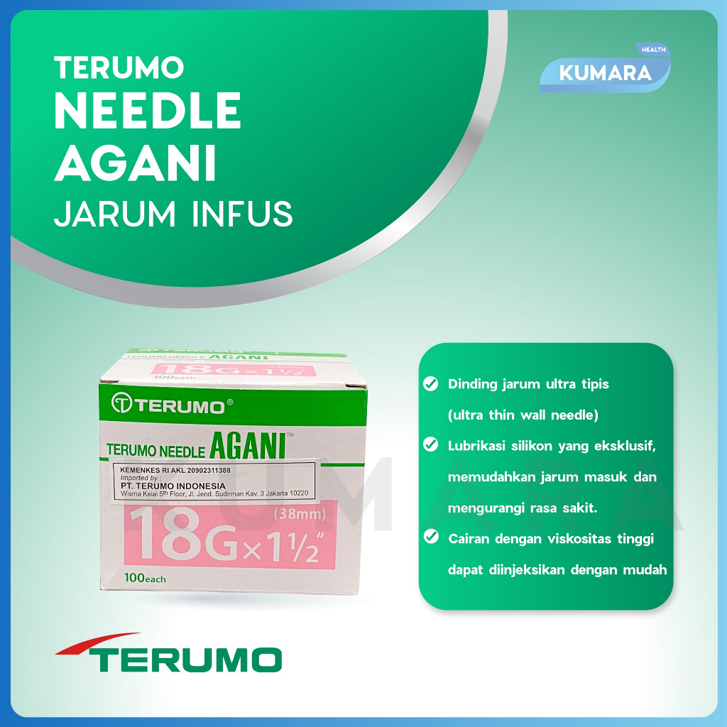 TERUMO - Needle Agani / Jarum Suntik Sekali Pakai BOX 2 TERUMO - Needle Agani / Jarum Suntik Sekali Pakai BOX - Image 2