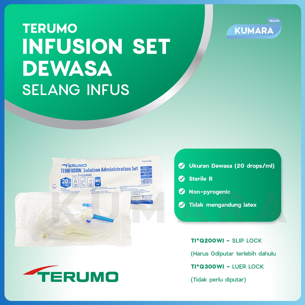 Terumo - Infusion Set Dewasa / Selang Infus Pcs 2 Terumo - Infusion Set Dewasa / Selang Infus Pcs - Image 2