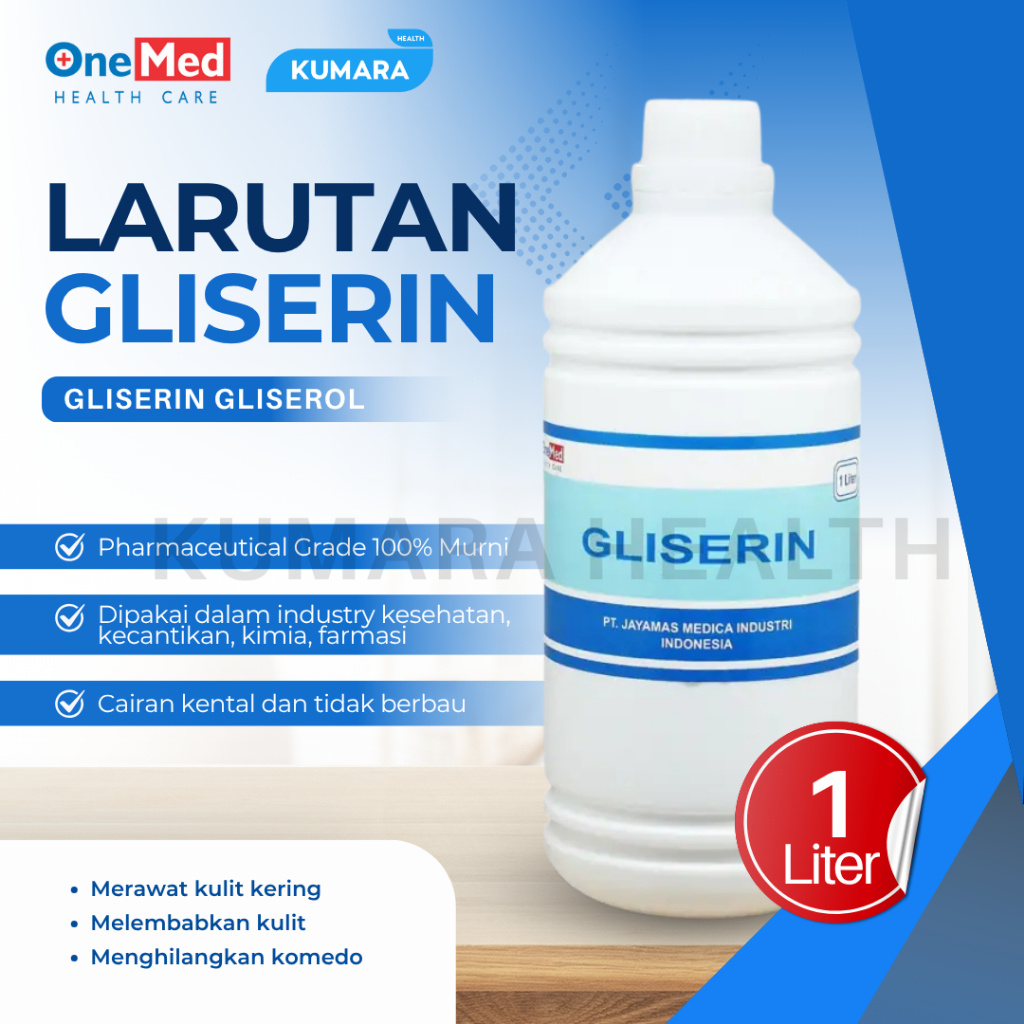 ONEMED - Larutan Gliserin 1 Liter / Glycerine Glicol 1 ONEMED - Larutan Gliserin 1 Liter / Glycerine Glicol