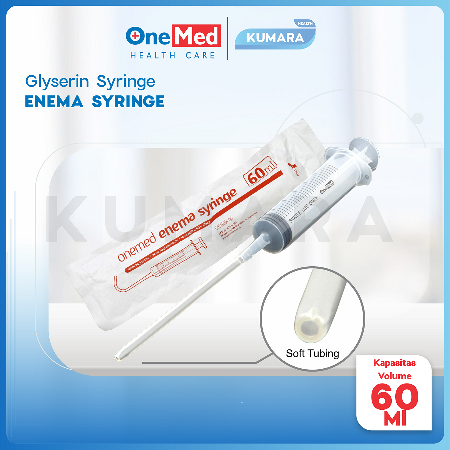ONEMED - Enema Syringe Sterile / Glyserin Syringe / Suntikan Gliserin Pcs 1 ONEMED - Enema Syringe Sterile / Glyserin Syringe / Suntikan Gliserin Pcs