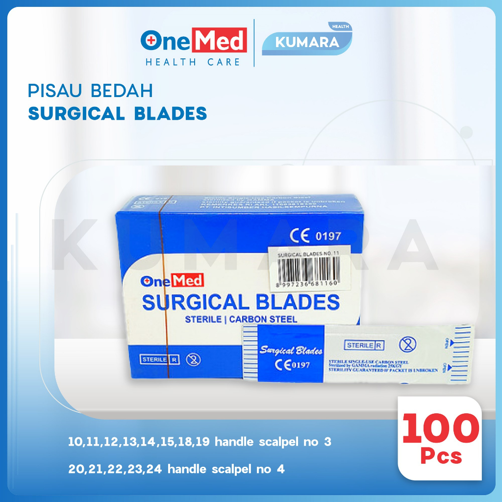 ONEMED - Bisturi Blade / Surgical Blade / Mata Pisau Bedah Box 1 ONEMED - Bisturi Blade / Surgical Blade / Mata Pisau Bedah Box