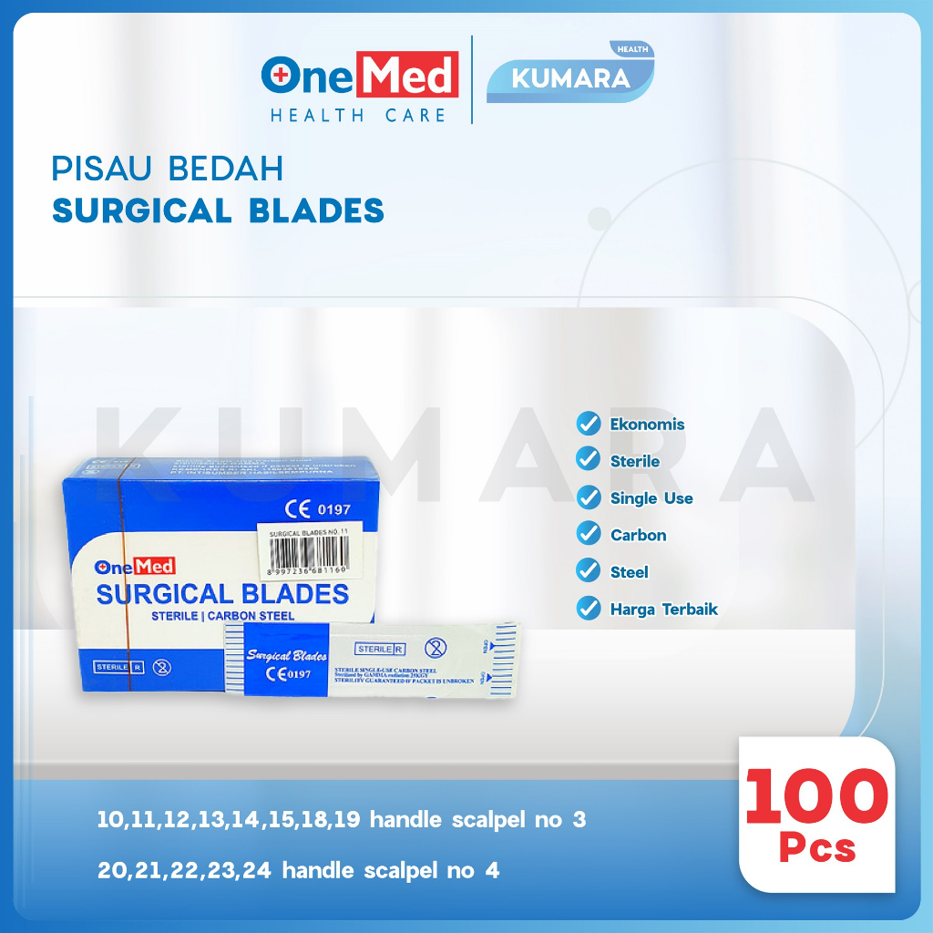 ONEMED - Bisturi Blade / Surgical Blade / Mata Pisau Bedah Box 2 ONEMED - Bisturi Blade / Surgical Blade / Mata Pisau Bedah Box - Image 2