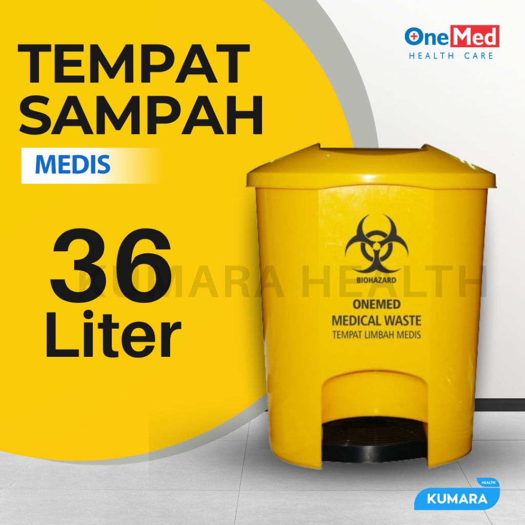 ONEMED - Tempat Sampah Medis 36 Liter 1 ONEMED - Tempat Sampah Medis 36 Liter