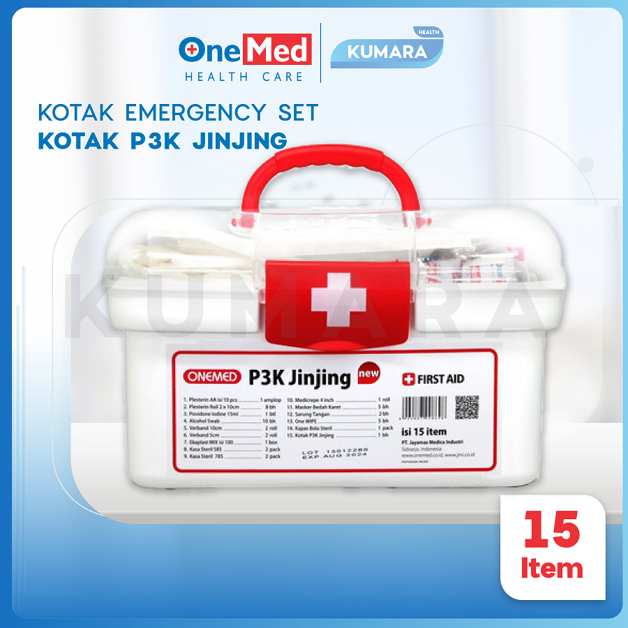 ONEMED - Kotak P3K Plastik Jinjing + Isi / Kotak Emergency Set 3 ONEMED - Kotak P3K Plastik Jinjing + Isi / Kotak Emergency Set - Image 3