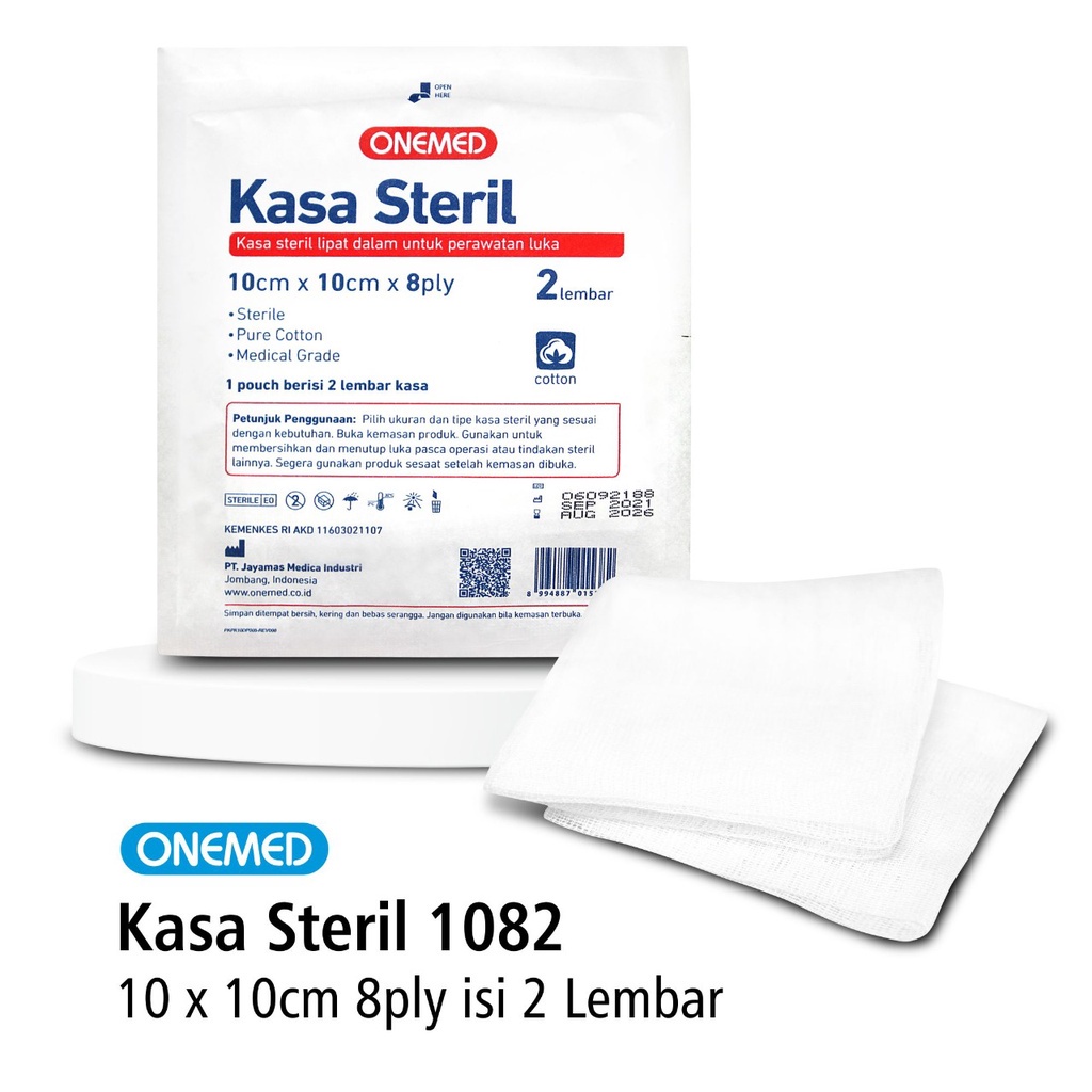 ONEMED - Kasa Steril 7.5x7.5cm 8Ply Pouch isi 2'S Box isi 25's 3 ONEMED - Kasa Steril 7.5x7.5cm 8Ply Pouch isi 2'S Box isi 25's - Image 3