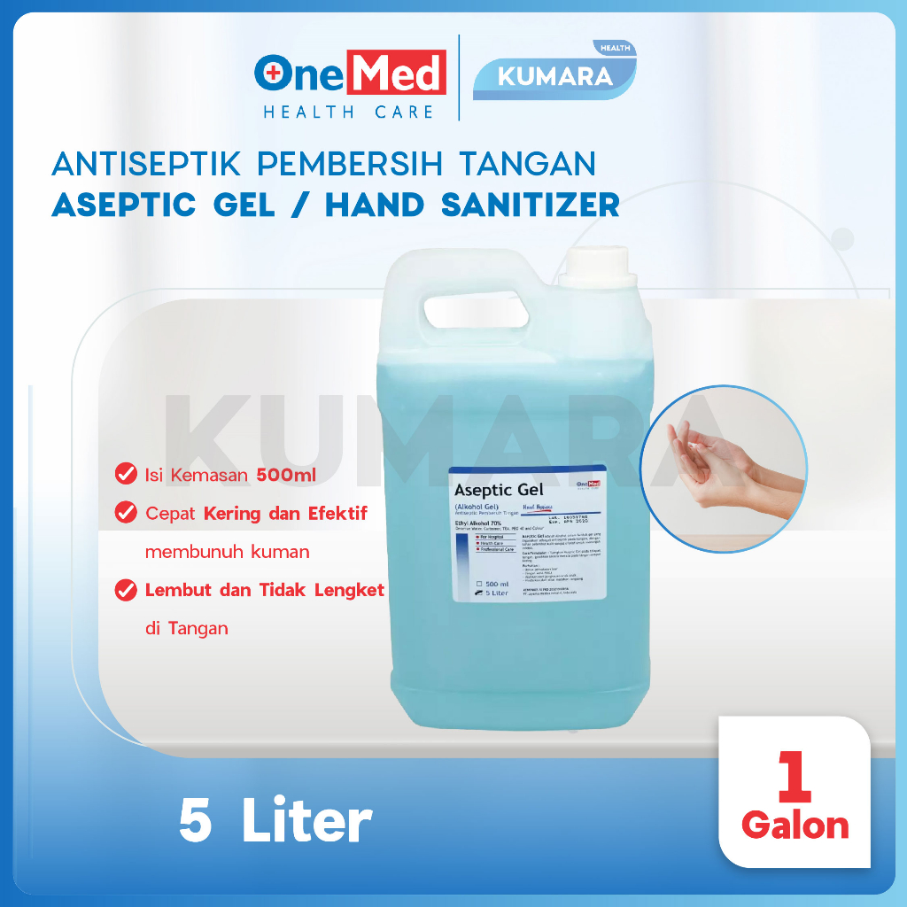 ONEMED - Aseptic Gel 5 Liter / Handsanitizer Antiseptic 1 ONEMED - Aseptic Gel 5 Liter / Handsanitizer Antiseptic