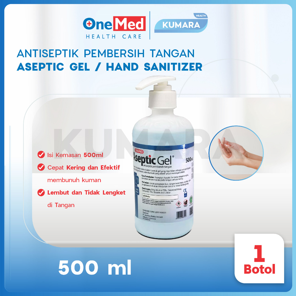 ONEMED - Aseptic Gel 500ml Dispenser / Handsanitizer Antiseptic 1 ONEMED - Aseptic Gel 500ml Dispenser / Handsanitizer Antiseptic