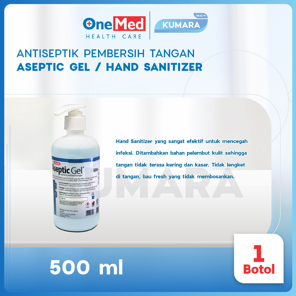 ONEMED - Aseptic Gel 500ml Dispenser / Handsanitizer Antiseptic 2 ONEMED - Aseptic Gel 500ml Dispenser / Handsanitizer Antiseptic - Image 2