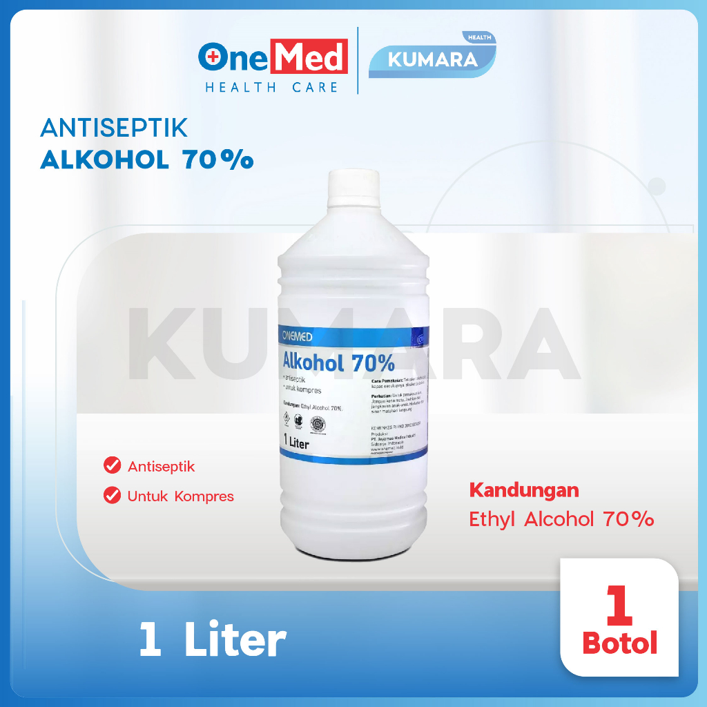 ONEMED - Alcohol 70% 1 Liter 1 ONEMED - Alcohol 70% 1 Liter