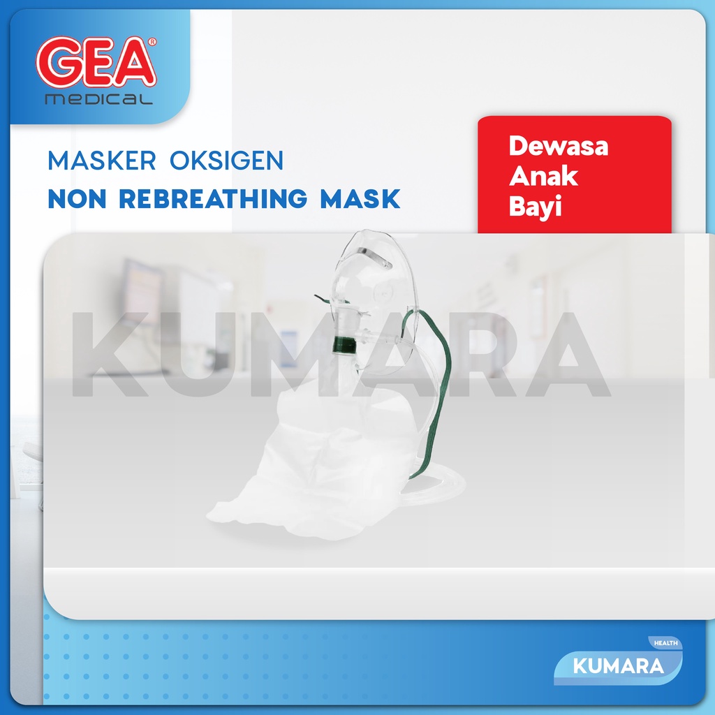 GEA - Masker Oksigen Non Rebreathing / Masker NRM 1 GEA - Masker Oksigen Non Rebreathing / Masker NRM