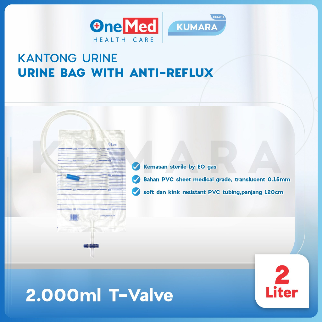 ONEMED - Urine Bag T-Valve / Kantong Urine 2 ONEMED - Urine Bag T-Valve / Kantong Urine - Image 2