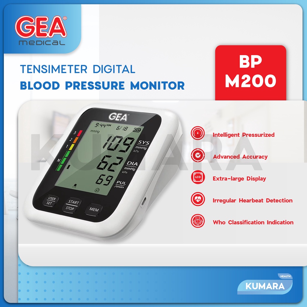 GEA - Tensimeter Digital GEA BP-M200 / Alat Cek Tekanan Darah GEA 1 GEA - Tensimeter Digital GEA BP-M200 / Alat Cek Tekanan Darah GEA