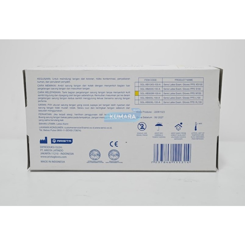 SENSI - Sarung Tangan Latex Powdered 3 SENSI - Sarung Tangan Latex Powdered - Image 3
