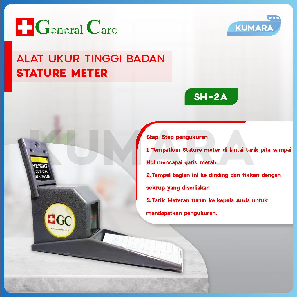 GENERAL CARE - Stature Meter SH-2A / Pengukur Tinggi Badan 2 GENERAL CARE - Stature Meter SH-2A / Pengukur Tinggi Badan - Image 2