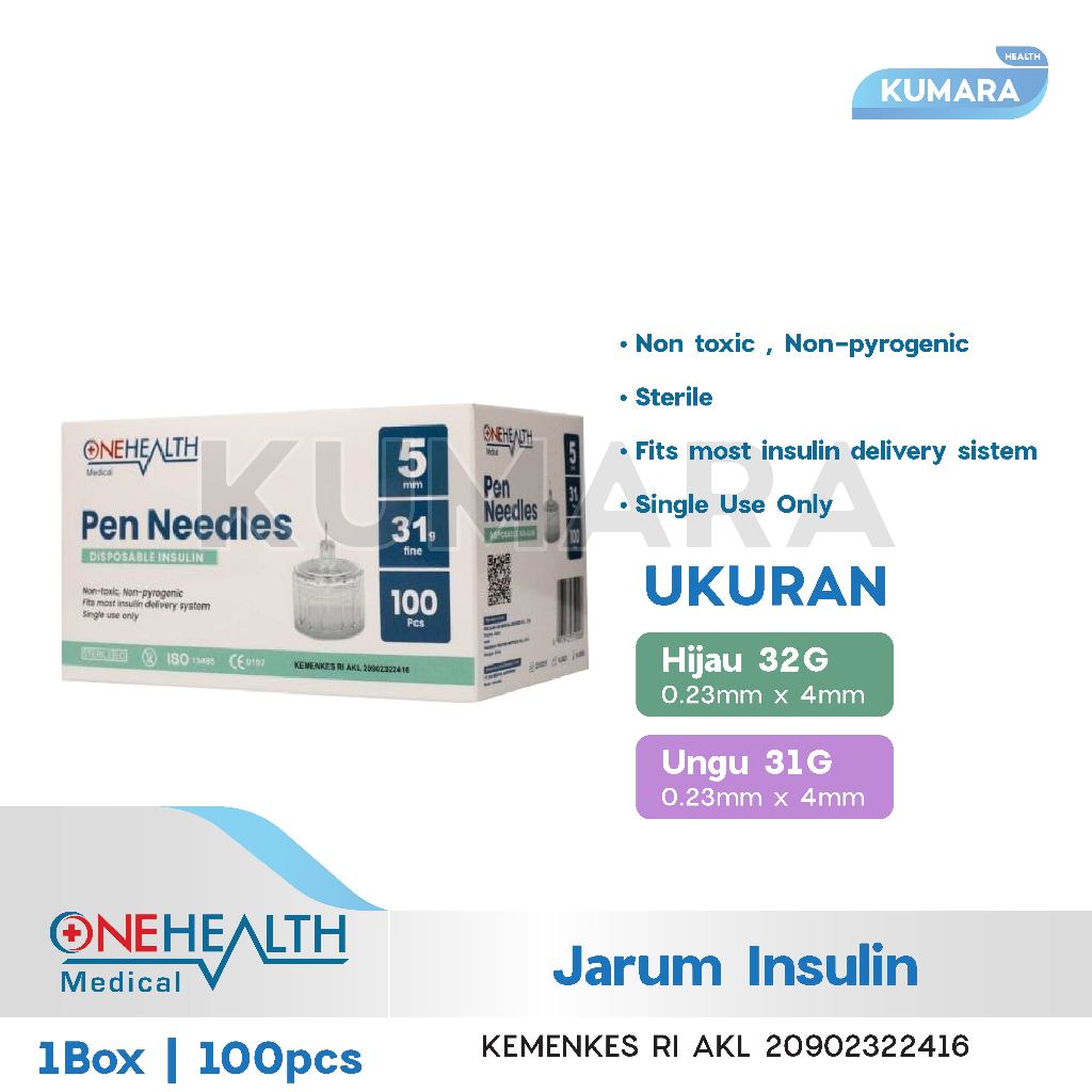ONEHEALTH - Jarum Insulin / Insulin Pen Needle Box 3 ONEHEALTH - Jarum Insulin / Insulin Pen Needle Box - Image 3