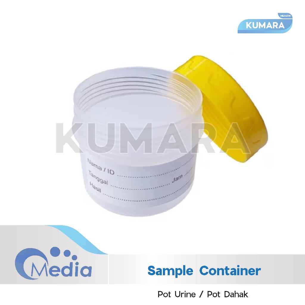 MEDIA - Sample Container / Pot Urine / Pot Dahak Pcs 1 MEDIA - Sample Container / Pot Urine / Pot Dahak Pcs