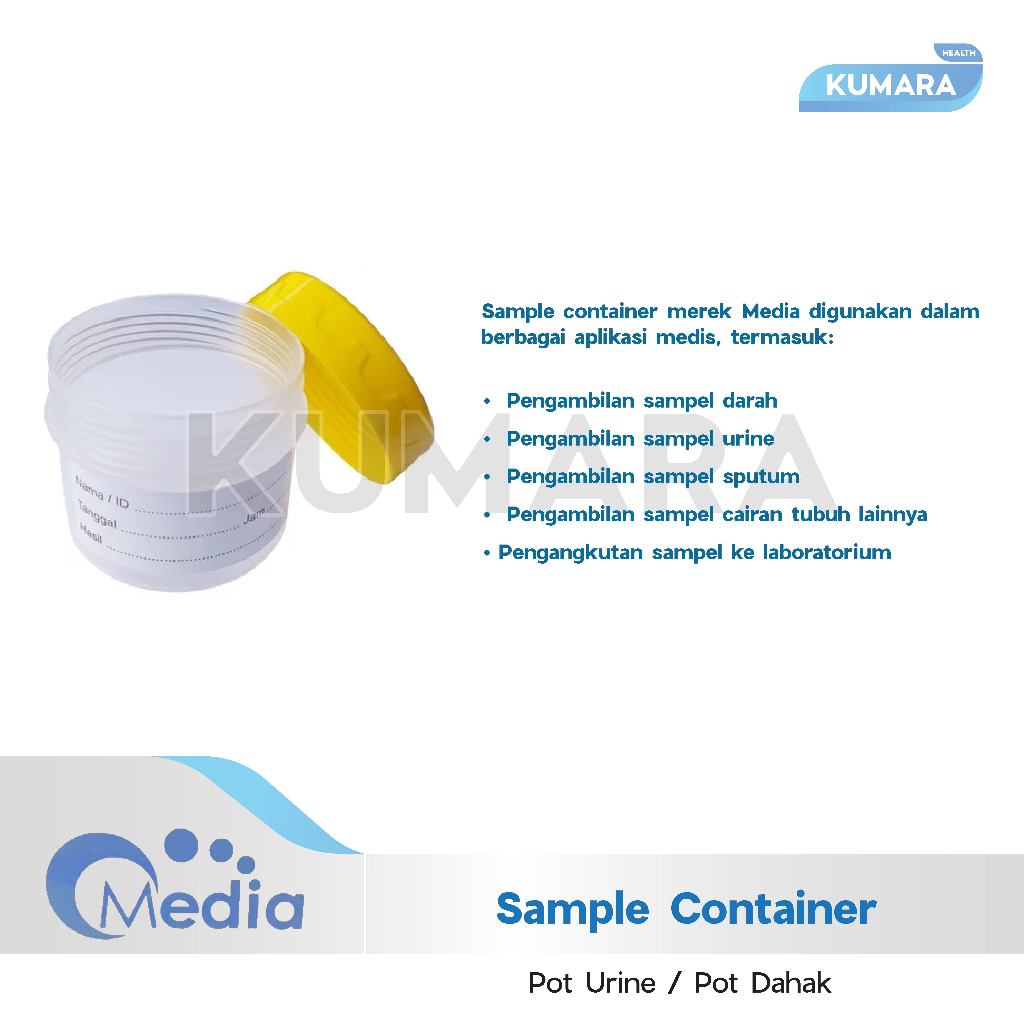 MEDIA - Sample Container / Pot Urine / Pot Dahak Pcs 2 MEDIA - Sample Container / Pot Urine / Pot Dahak Pcs - Image 2