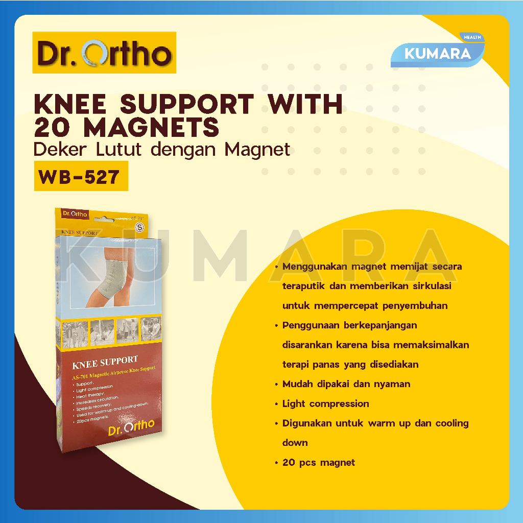 DR ORTHO - Knee Support Wiith 20 Magnets AS-701 / Deker Lutut dengan Magnet 2 DR ORTHO - Knee Support Wiith 20 Magnets AS-701 / Deker Lutut dengan Magnet - Image 2