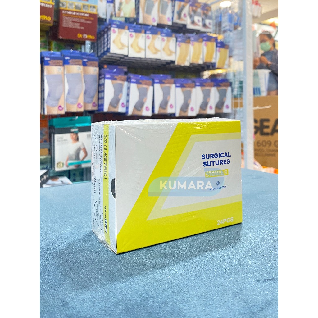 ONEMED - Catgut Plain + Needle / Benang Jahit Box isi 24's 4 ONEMED - Catgut Plain + Needle / Benang Jahit Box isi 24's - Image 4
