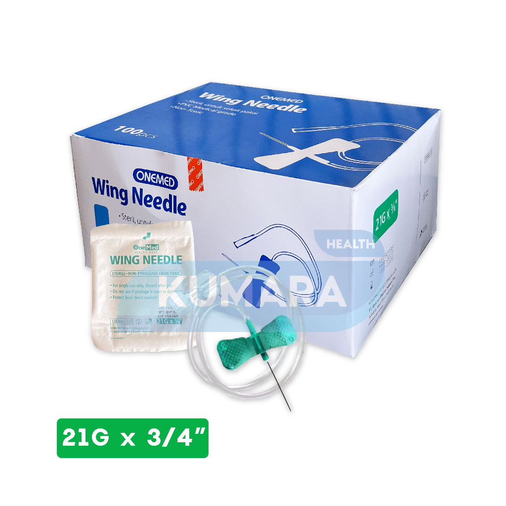 ONEMED - Wing Needle / Scalp Vein Set Box isi 100's 3 ONEMED - Wing Needle / Scalp Vein Set Box isi 100's - Image 3