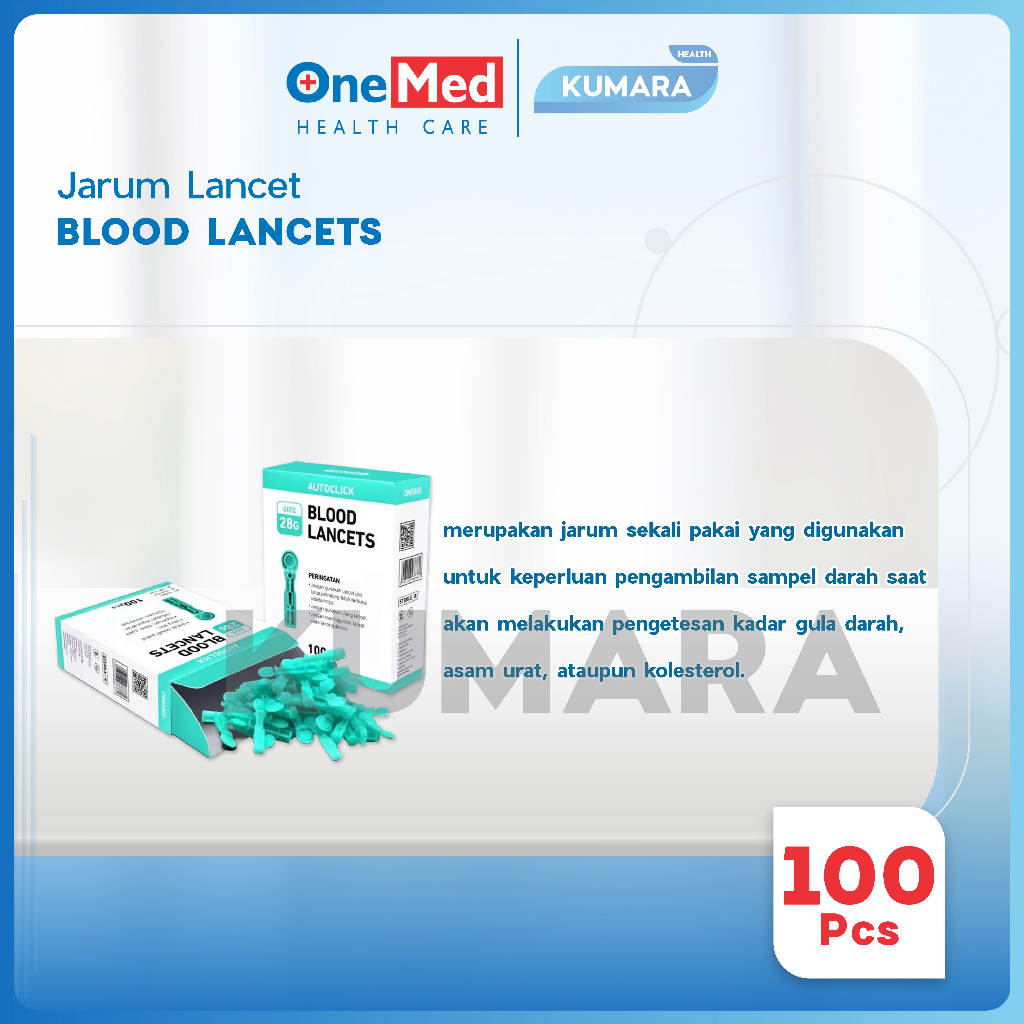 ONEMED - Blood Lancet 100's 21G 26G 28G 30G 2 ONEMED - Blood Lancet 100's 21G 26G 28G 30G - Image 2