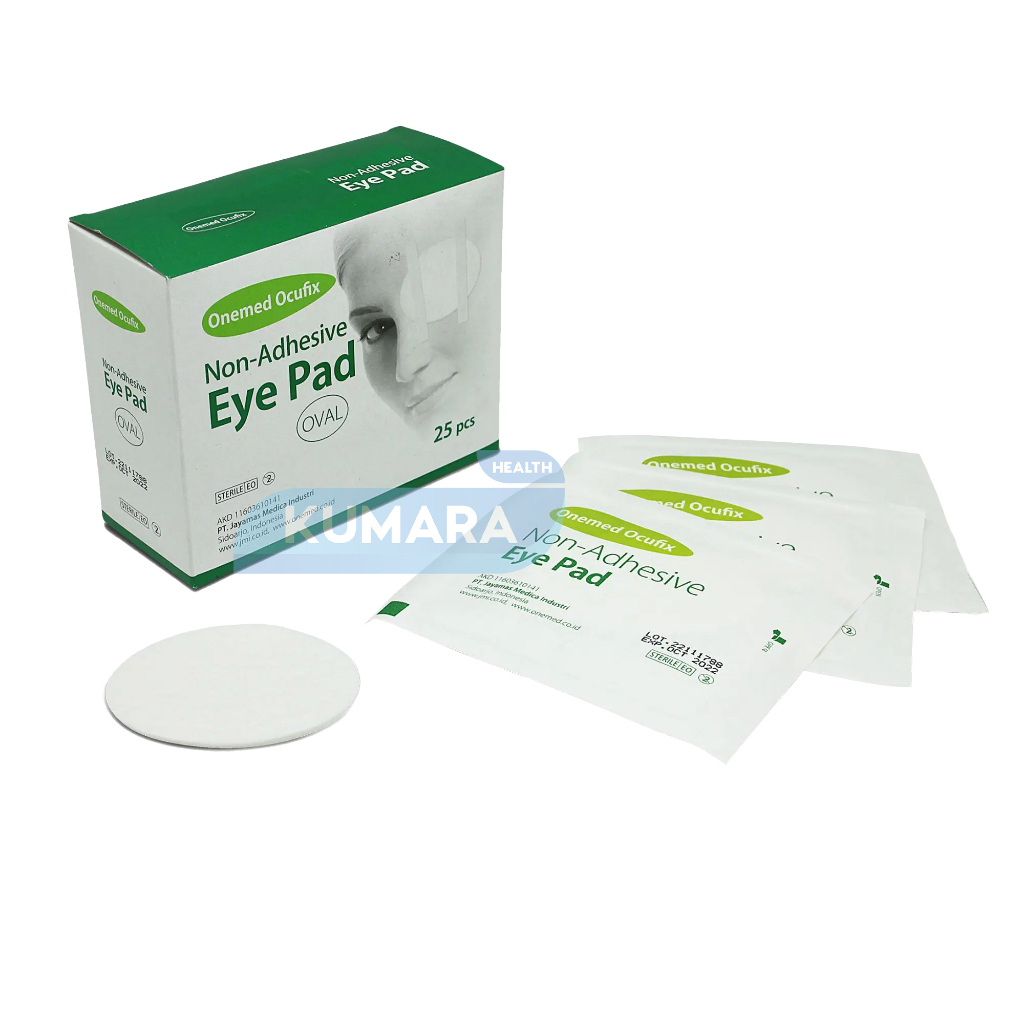 ONEMED - Ocufix Plester Penutup Mata Eye Pad Adhesive / Non Adhesive isi 25's 4 ONEMED - Ocufix Plester Penutup Mata Eye Pad Adhesive / Non Adhesive isi 25's - Image 4