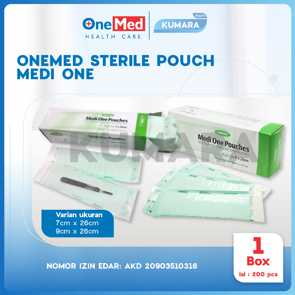 ONEMED - Sterile Pouch MediOne / Kantong Sterilisasi Instrumen 1 ONEMED - Sterile Pouch MediOne / Kantong Sterilisasi Instrumen