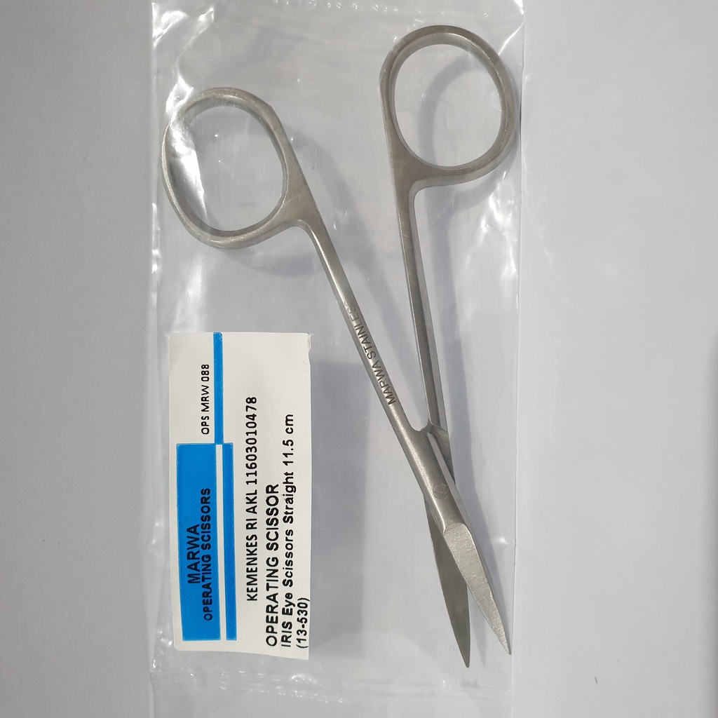 MARWA - Iris Scicssor 11.5 Curved & Straight / Gunting Iris Kecil 2 MARWA - Iris Scicssor 11.5 Curved & Straight / Gunting Iris Kecil - Image 2