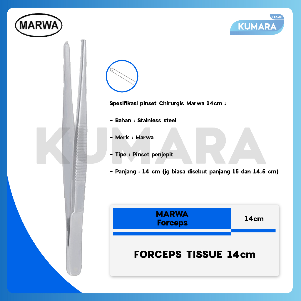 MARWA - Tissue Forceps / Pinset Chirurgis / Chirugis 1 MARWA - Tissue Forceps / Pinset Chirurgis / Chirugis