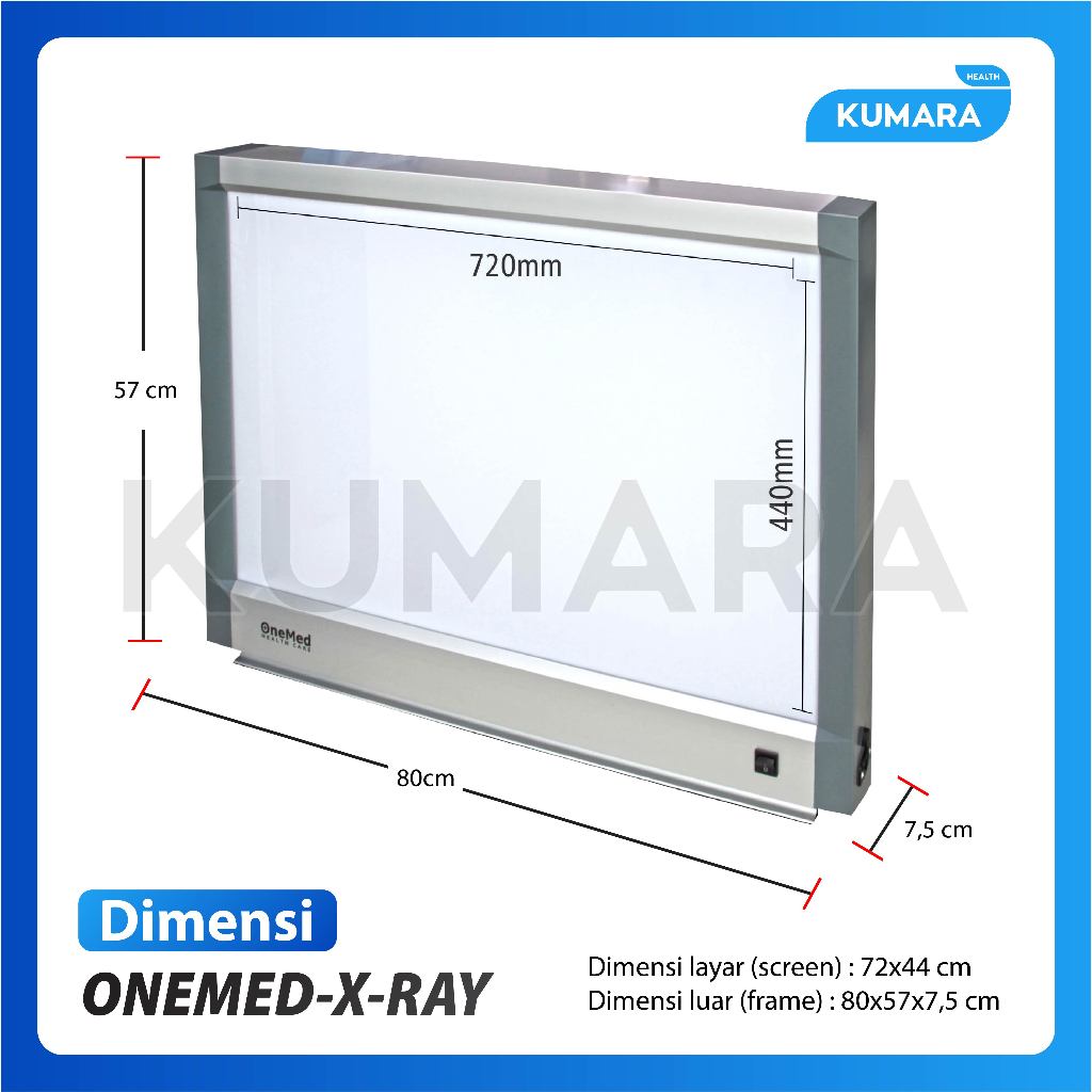 ONEMED - Film Viewer X-RAY LED Double PD-FA / Lampu Rontgen Double 2 ONEMED - Film Viewer X-RAY LED Double PD-FA / Lampu Rontgen Double - Image 2