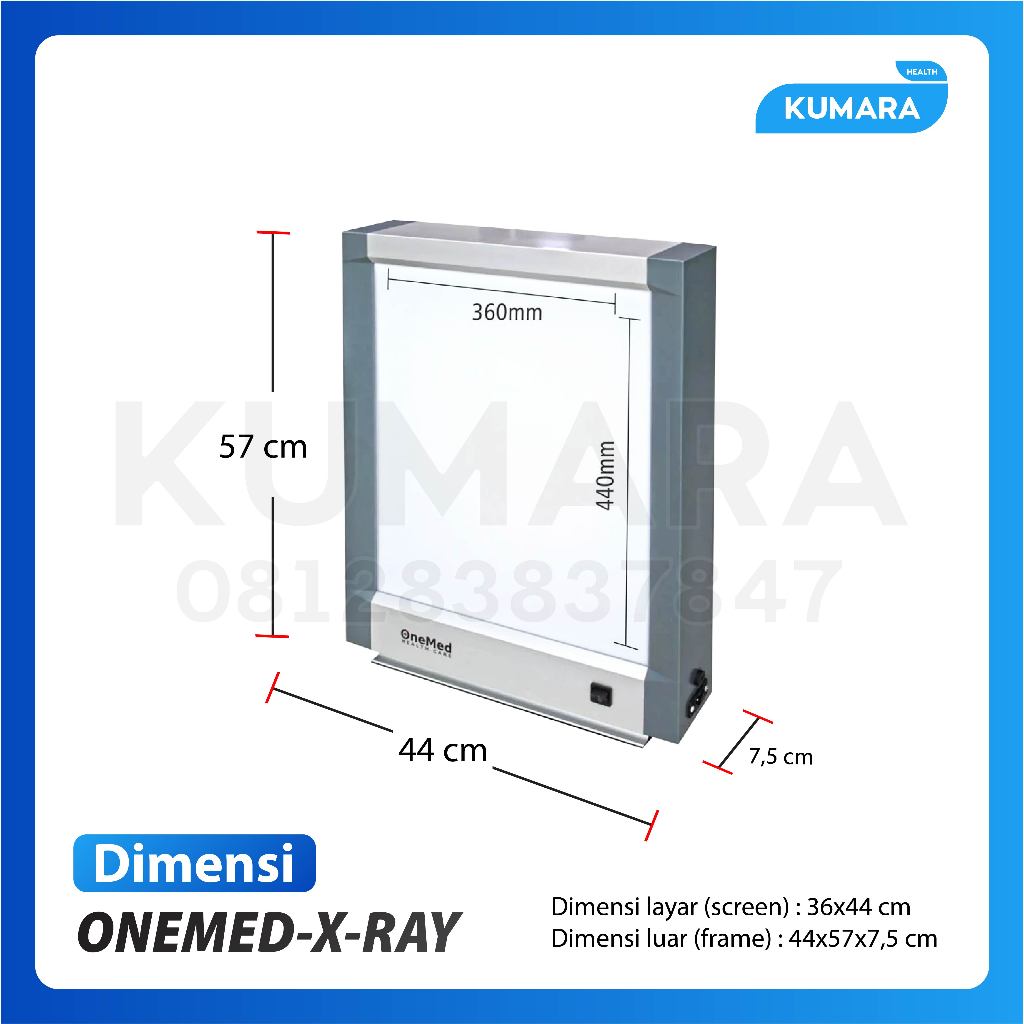ONEMED - Film Viewer X-RAY LED Single PD-FA / Lampu Rontgen Single - INC PAKING KAYU 2 ONEMED - Film Viewer X-RAY LED Single PD-FA / Lampu Rontgen Single - INC PAKING KAYU - Image 2