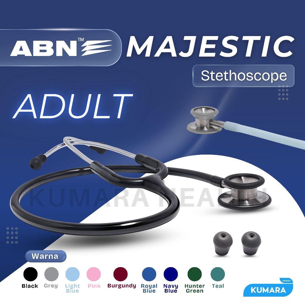 ABN - Stethoscope Majestic Adult / Stetsokop Dewasa Majestic 1 ABN - Stethoscope Majestic Adult / Stetsokop Dewasa Majestic