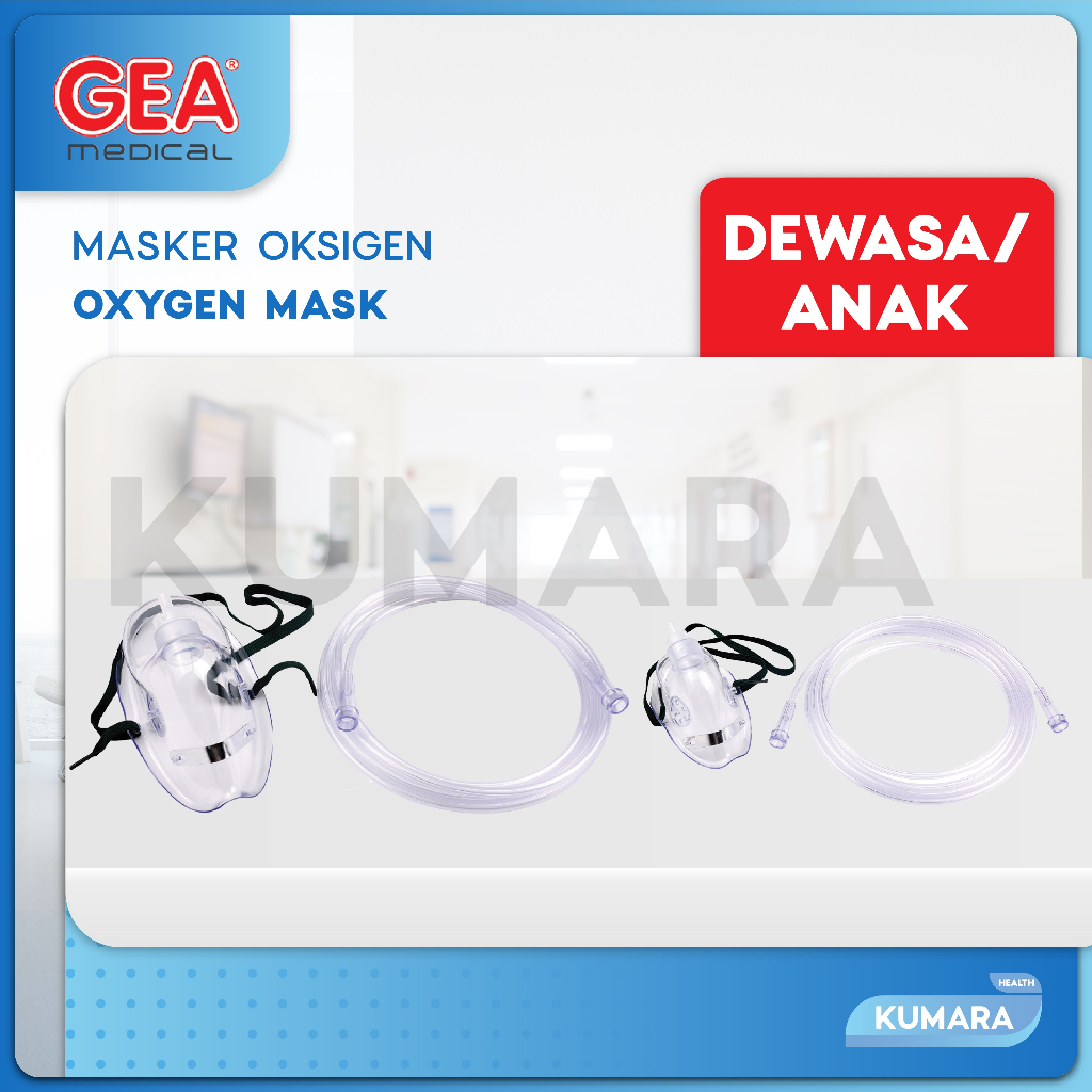 GEA - Masker Oksigen / Oxygen Mask O2 1 GEA - Masker Oksigen / Oxygen Mask O2
