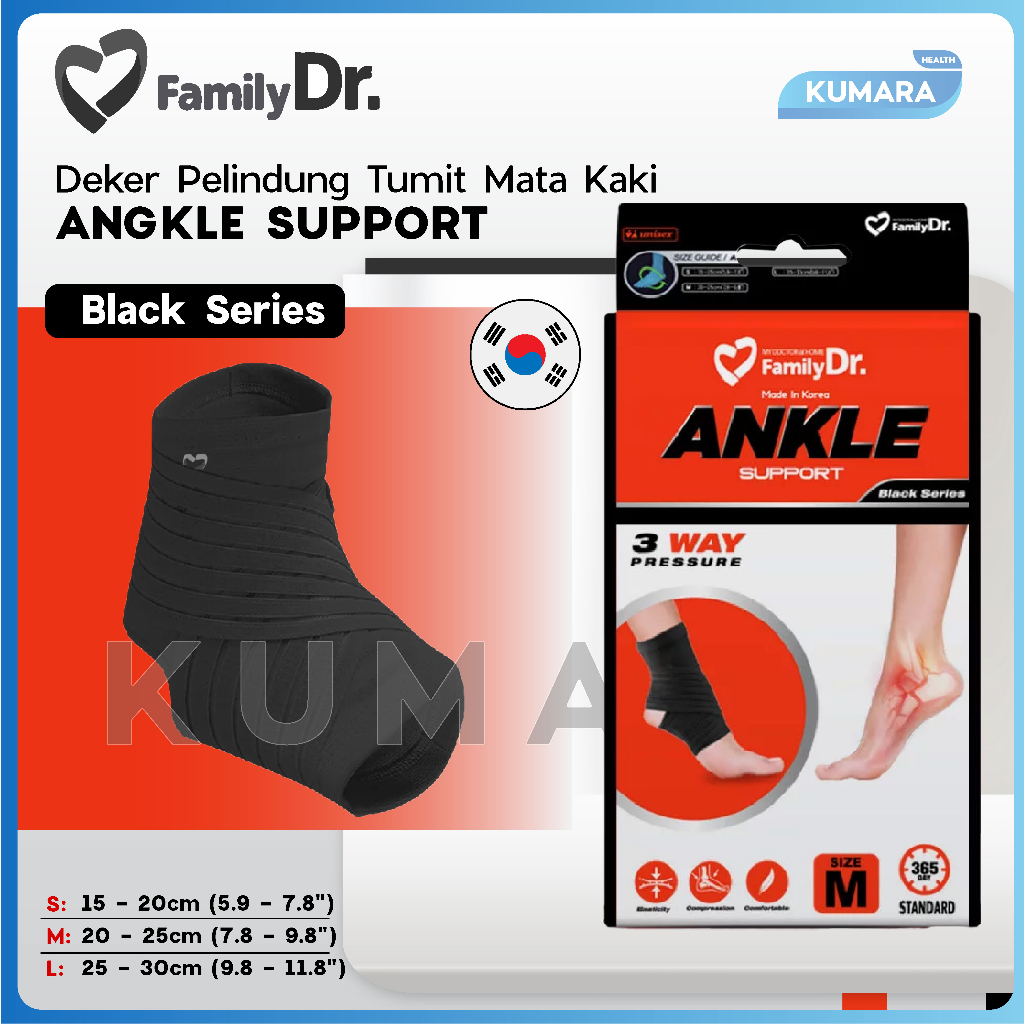 FAMILY DR - Ankle Support Black Series / Deker Pelindung Tumit Mata Kaki 1 FAMILY DR - Ankle Support Black Series / Deker Pelindung Tumit Mata Kaki