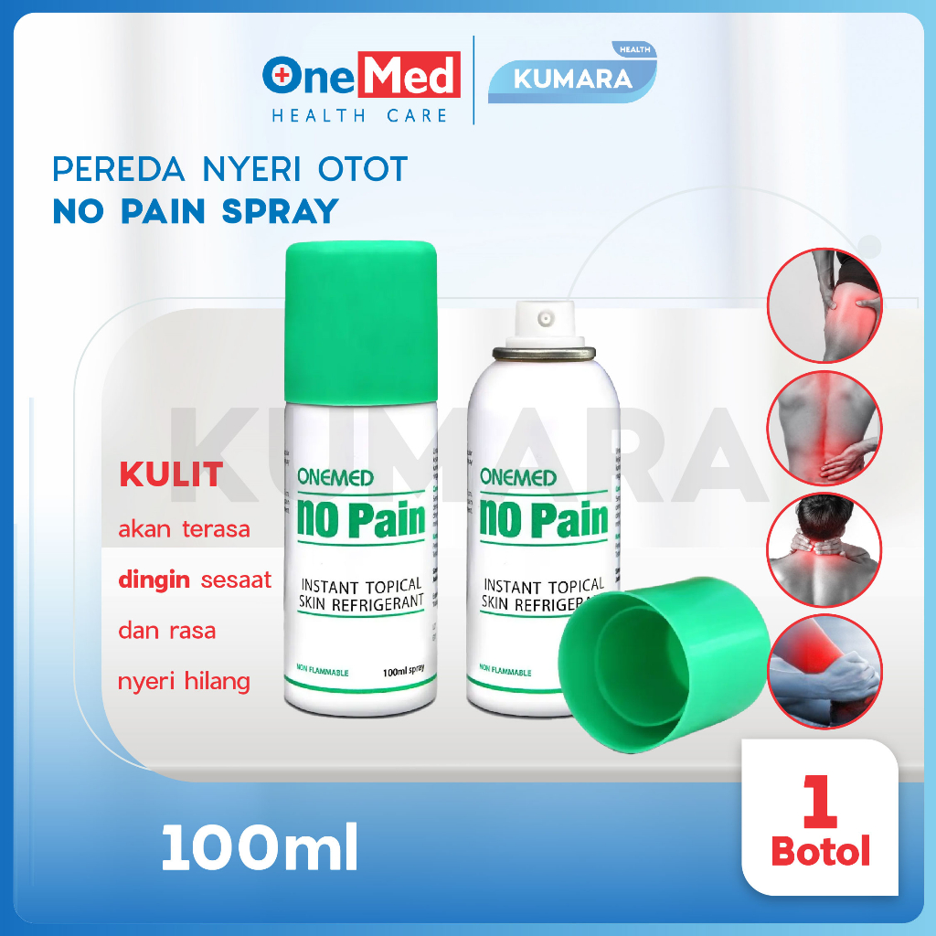 ONEMED - No Pain Spray / Spray Penghilang Nyeri Otot 1 ONEMED - No Pain Spray / Spray Penghilang Nyeri Otot