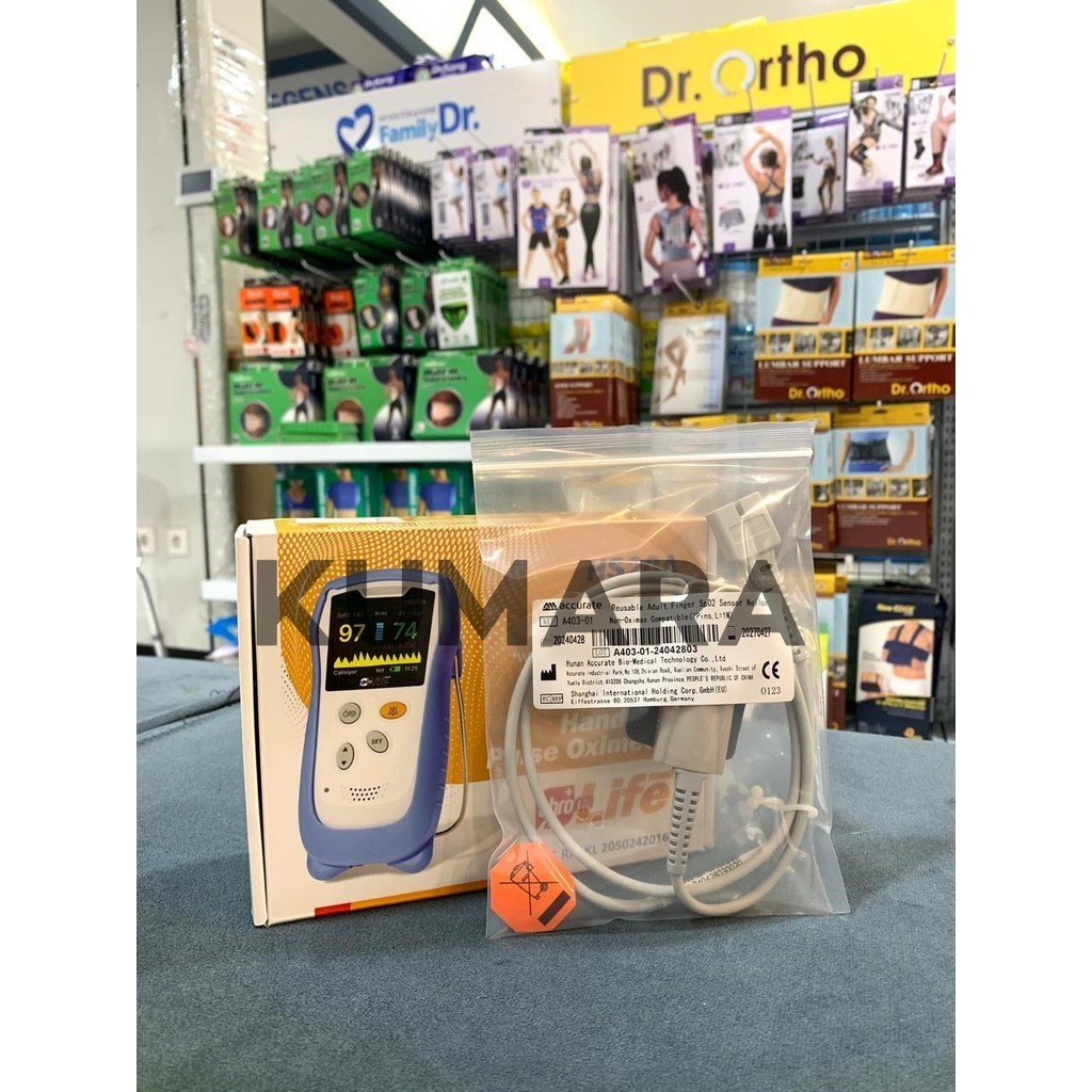 CHRONA CARE - Alat Cek Kadar Oksigen 3in1 HS20A | Pulse Oximeter Genggam dengan Alarm + Lampu Indikator 2 CHRONA CARE - Alat Cek Kadar Oksigen 3in1 HS20A | Pulse Oximeter Genggam dengan Alarm + Lampu Indikator - Image 2